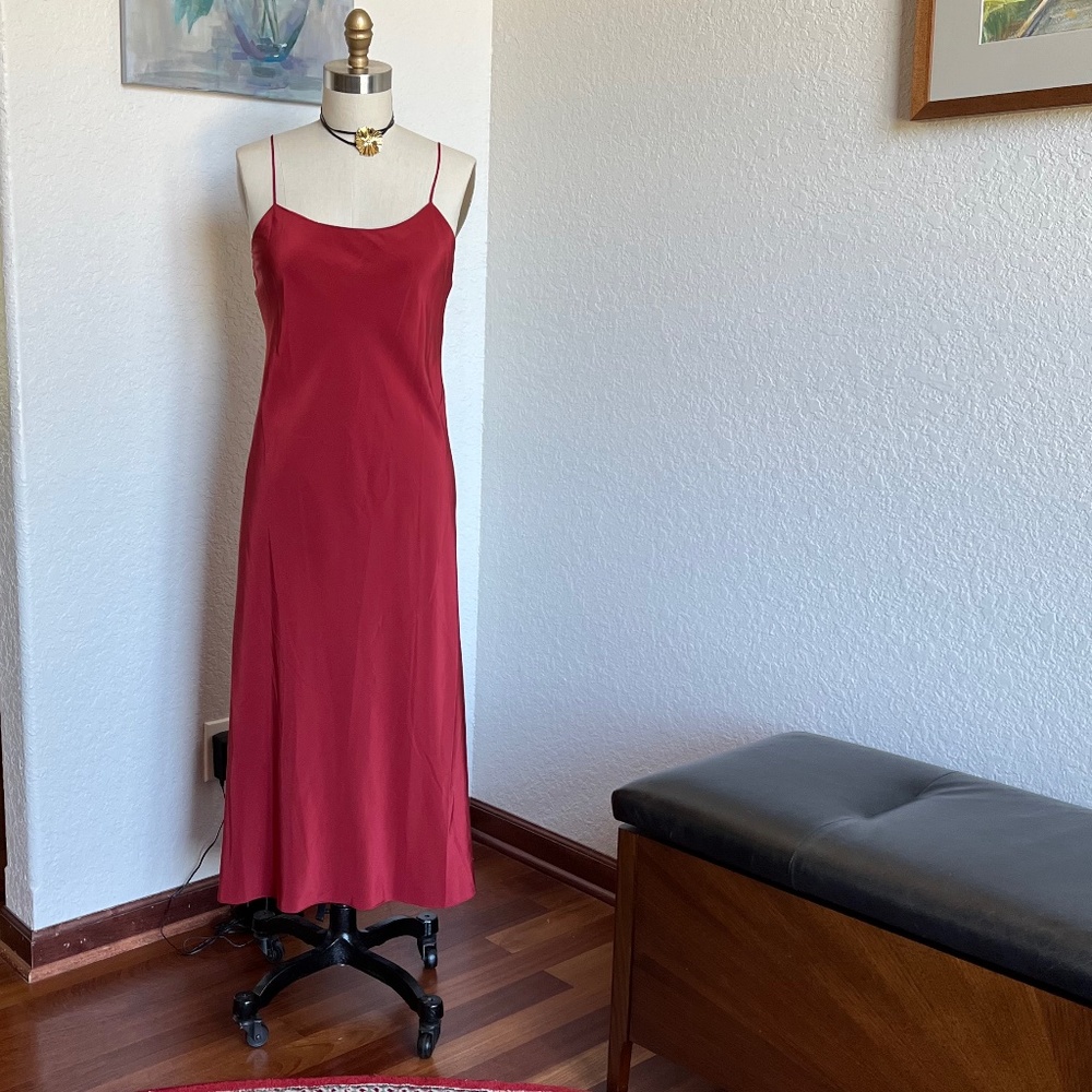 TIBI bias cut 100% silk slip dress, size 8, NWT